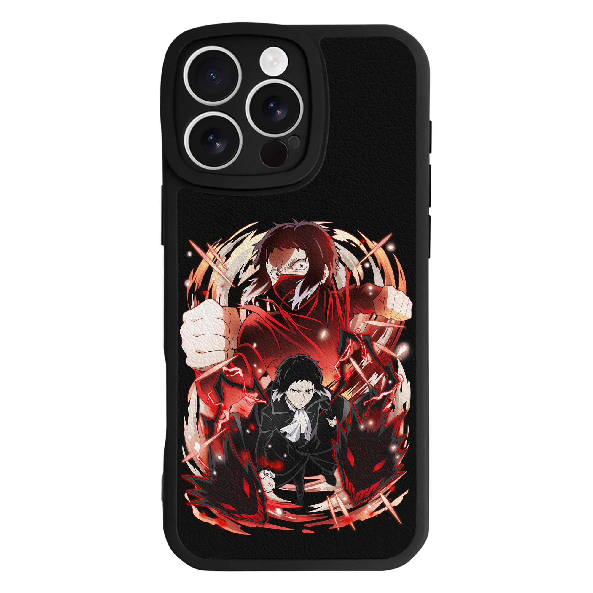 （画像用） 文豪ストレイドッグス Bungo Stray Dogs 【iPhone 16シリーズ対応】シリコンスマホケース（レザー調） 材質：シリコン